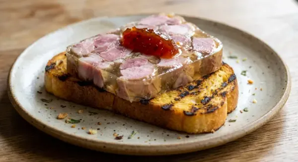Ham hock terrine, toasted brioche, smoked chilli jam