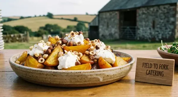 Golden beetroot salad with toasted hazelnuts homemade labneh cheese