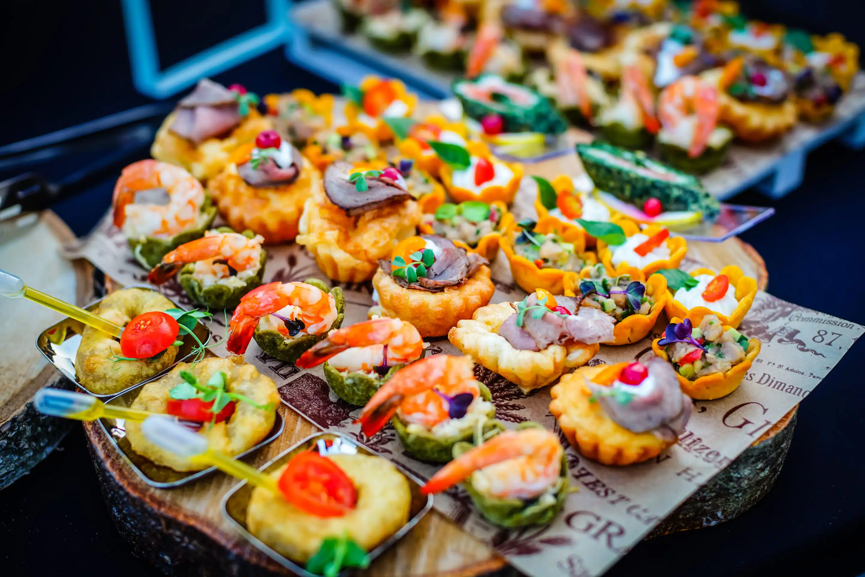 Food diversity appetizer on brunch